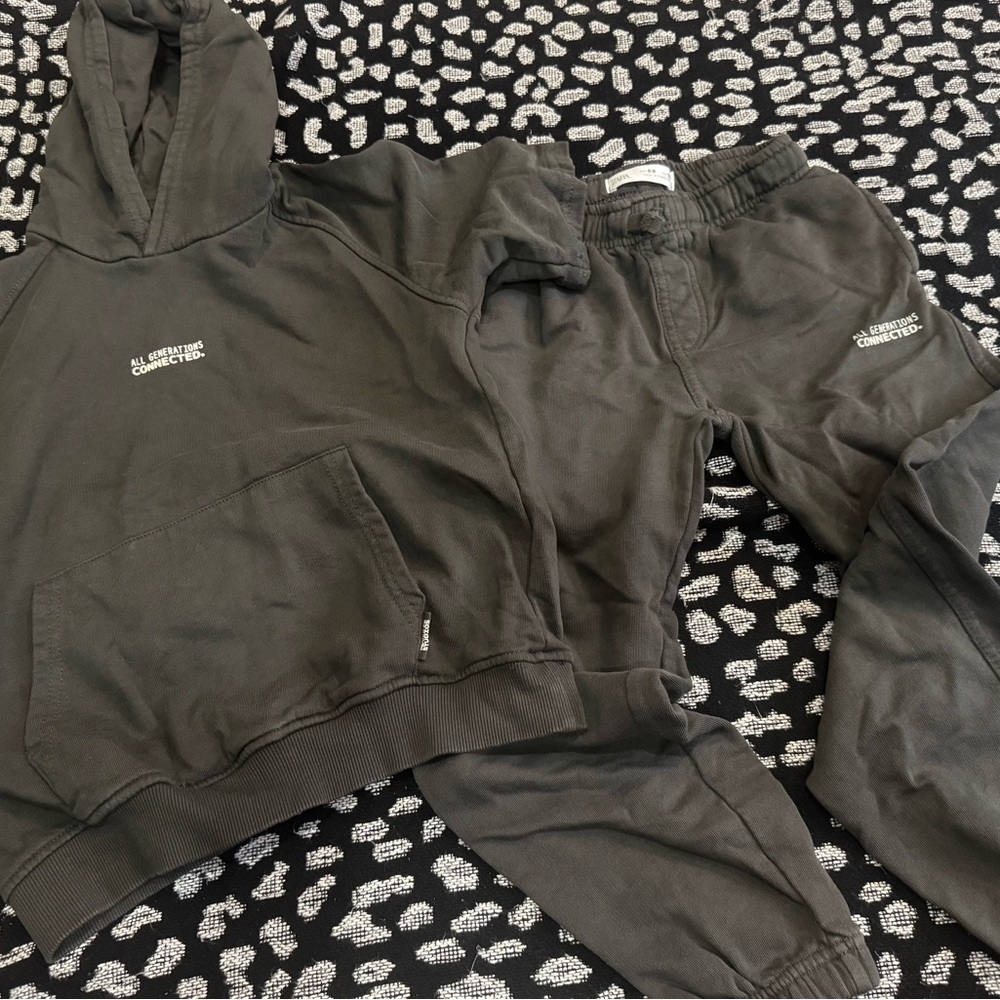 Zara Kids Charcoal Hoodie and Joggers Set